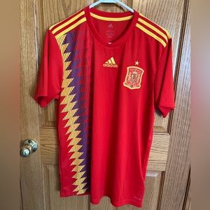 Men’s Large Spain National Team Soccer Jersey